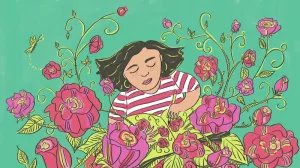 A happy and healthy lady